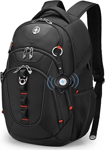 Miniatura 28 de swissdigital Mochila para portátil de viaje de negocios, para hombre y mujer, con puerto de carga USB inteligente, compatible con portátiles de 15.6