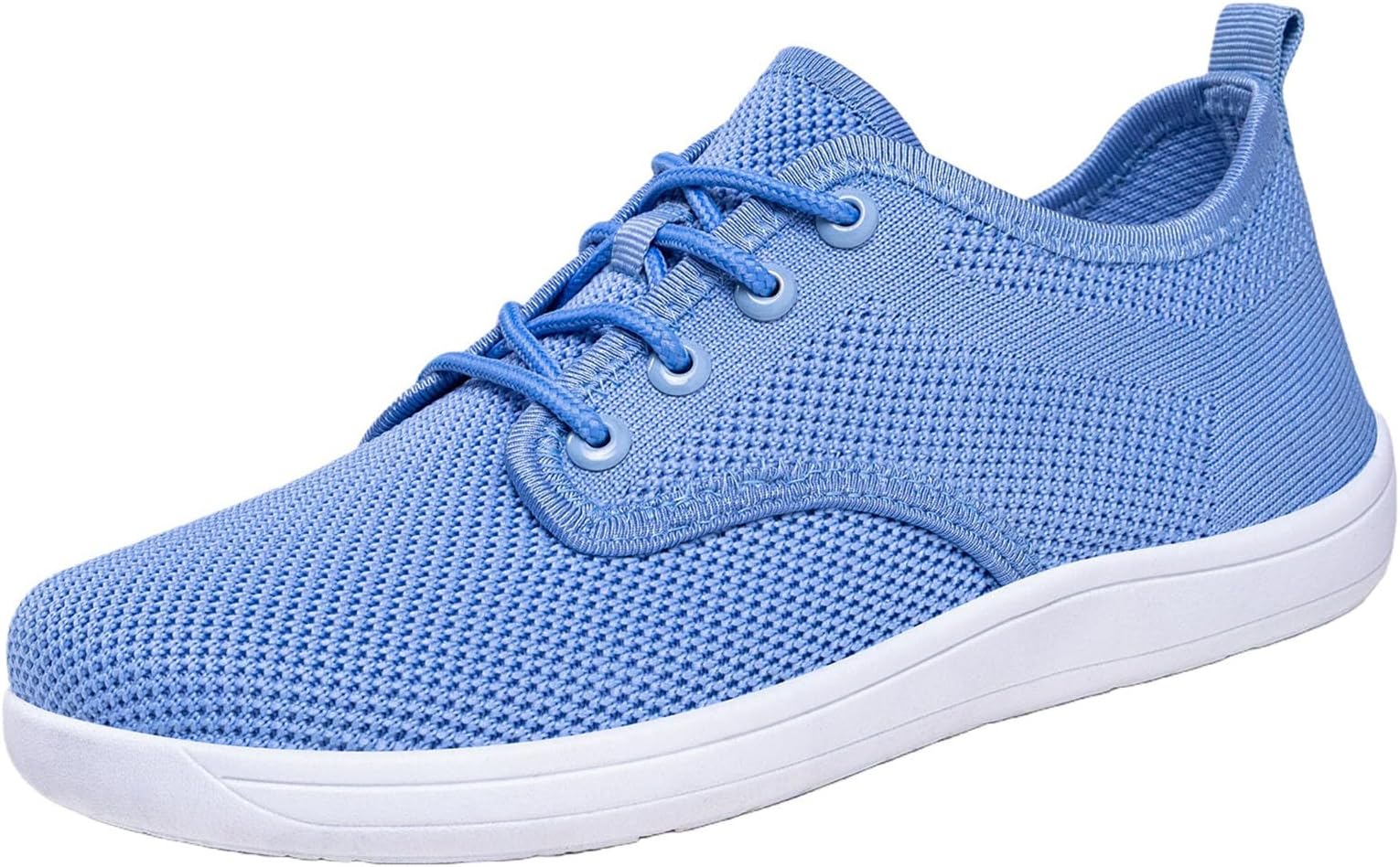 Womens Minimalist Barefoot Shoes Zero Drop Sole Fashion Walking Sneakers Wide Toe Box Weave Mesh Breathable Casual Flats Shoes Lightweight Flexible Comfortable Gym Tennis Footwear