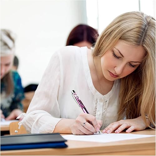 Miniatura 5 de Abhay Bolígrafos de metal bolígrafos de metal bolígrafos de metal flotantes con purpurina dinámica para suministros de oficina