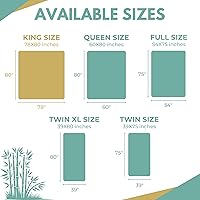 Vista 5 de Protector de colchón impermeable de bambú premium tamaño King de 78 x 80 pulgadas, 100% viscosa de bambú, hipoalergénico, funda de colchón