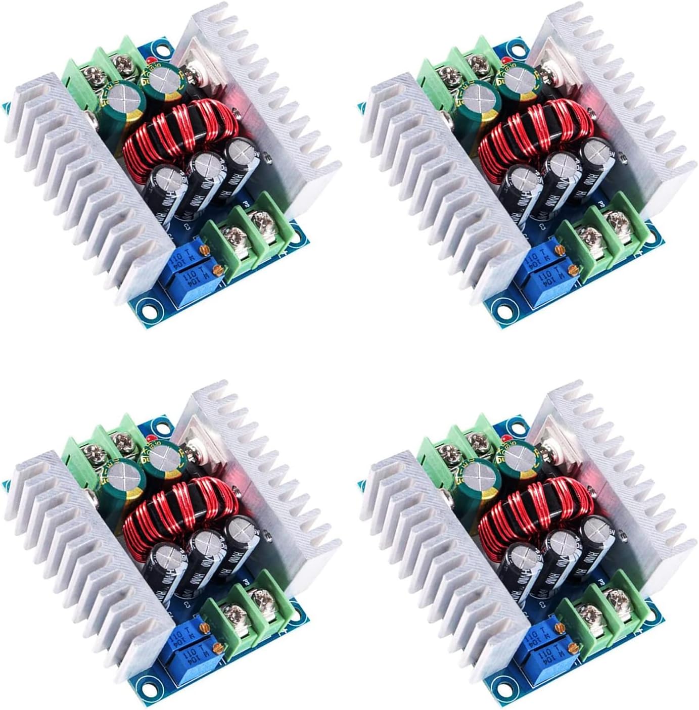 DIANN 4pcs 300W DC-DC Buck Converter 20A CC CV Step Down Adjustable Module 6-40V to 1.2-36V Voltage Regulator Power Supply Module