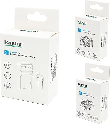 Miniatura 5 de Kastar Batería (X2) y cargador USB delgado para Nik EN-EL20, ENEL20, EN-EL20a y Nik Coolpix A, Nik 1 AW1, 1 J1, 1 J2, 1 J3, 1 S1, 1 V3 y cámaras