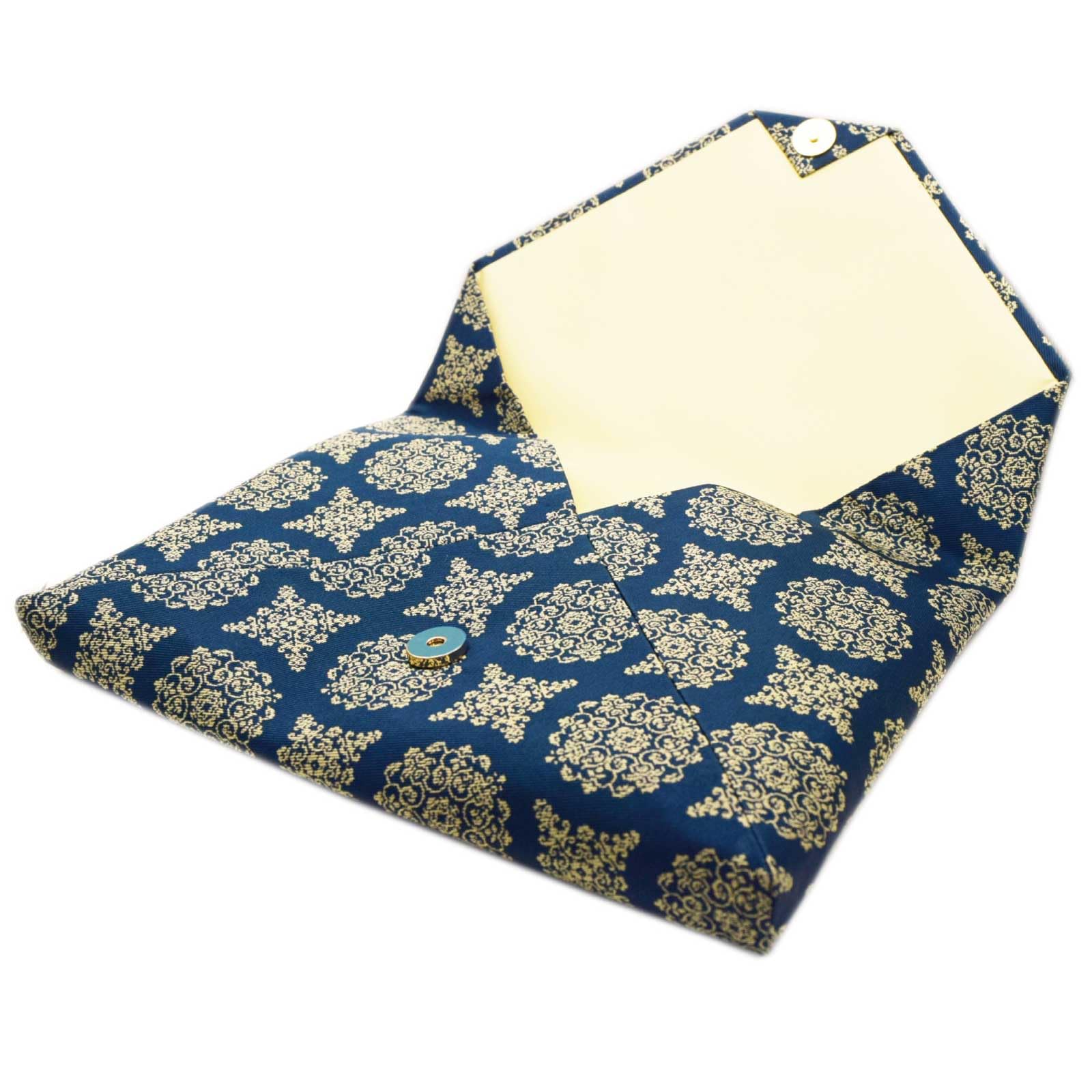 数寄屋袋 龍村美術織物 稜華文錦 ネイビー 茶道具 Amazon | 数寄屋袋 稜華文錦 ネイビー 龍村裂 龍村美術織物