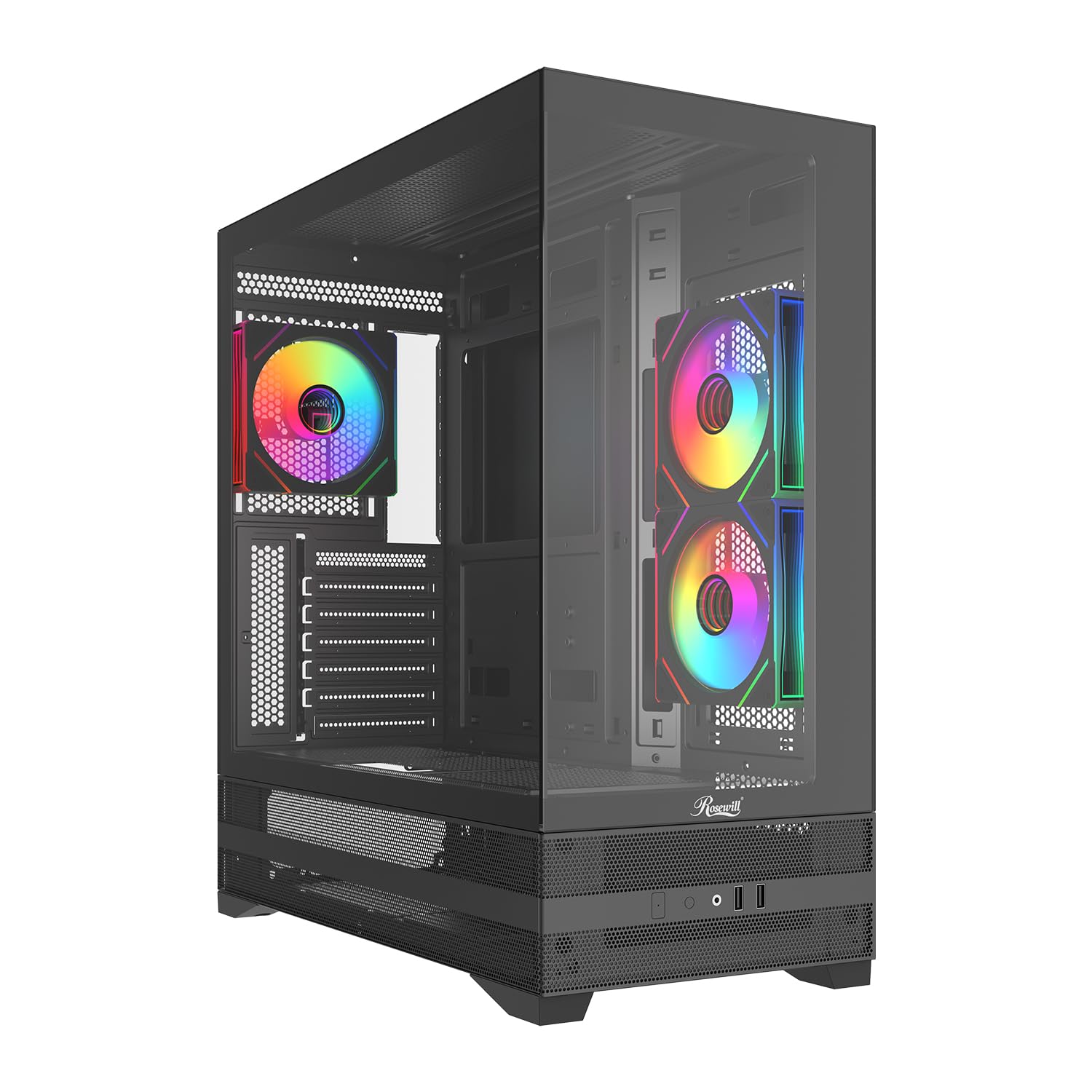 Amazon.co.jp: Rosewill ATX ミッドタワー コンピューターゲーム用 PC