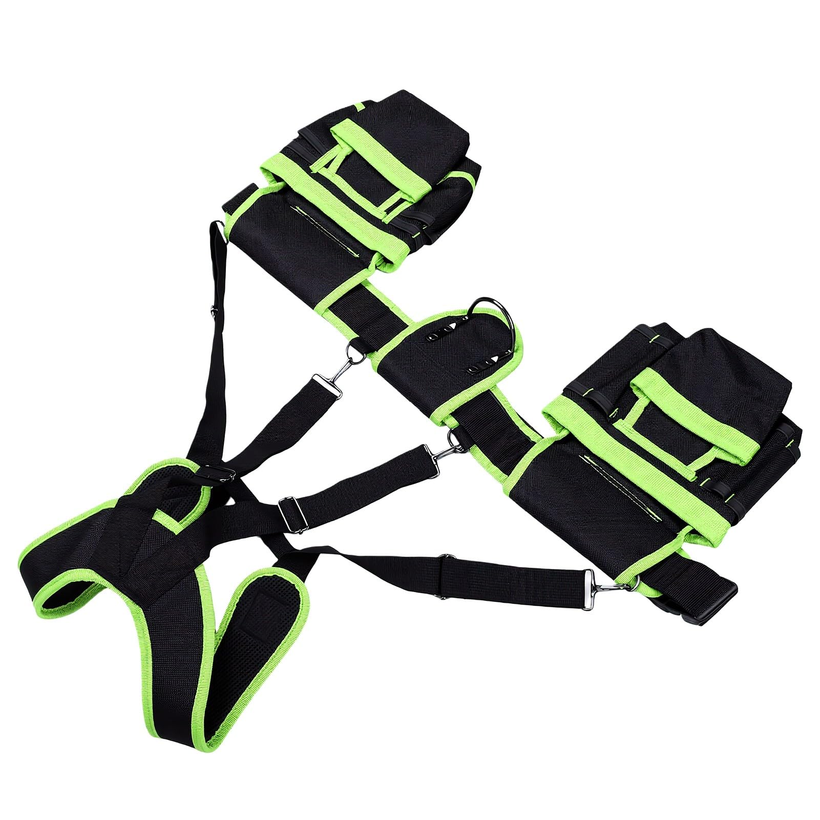 Fockety Ceinture à Outils Réglable Amovible avec Porte-jarretelles