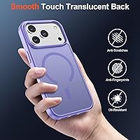 Vista 708 de SUPFINE - Funda magnética para iPhone 13 Pro Max (compatible con MagSafe), (protección contra caídas de grado militar de 10 pies), delgada, Negro