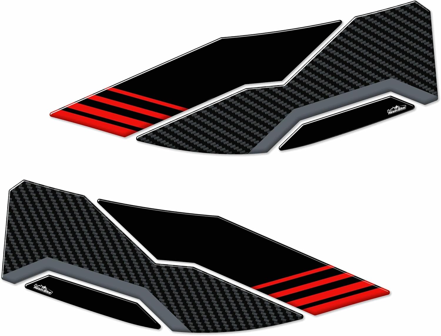 Resin Bike Motorcycle 3D Stickers Compatible with Aprilia Tuono-RS 660 2020-2026. Tank Side Protections from Impact and Scratches. Resin Stickers - Made in Italy
