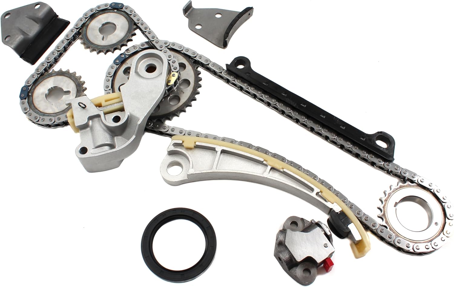Timing Chain Kit Compatible with Suzuki Sidekick Esteem Vitara Aerio SX4 1.8L 2.0L 2.3L, fits Chevrolet Tracker 2.0L | Engine Timing Chain & Sprocket Set G18K J18A J20A J20B J23A 1996-2009
