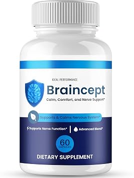 Braincept Capsules, Official Brain Cept Supplement for Brain Health & Memory Support - Maximum Strength, Advanced Formula Nootropic Pills, All Natural Braincept Support Reviews 60 Capsules