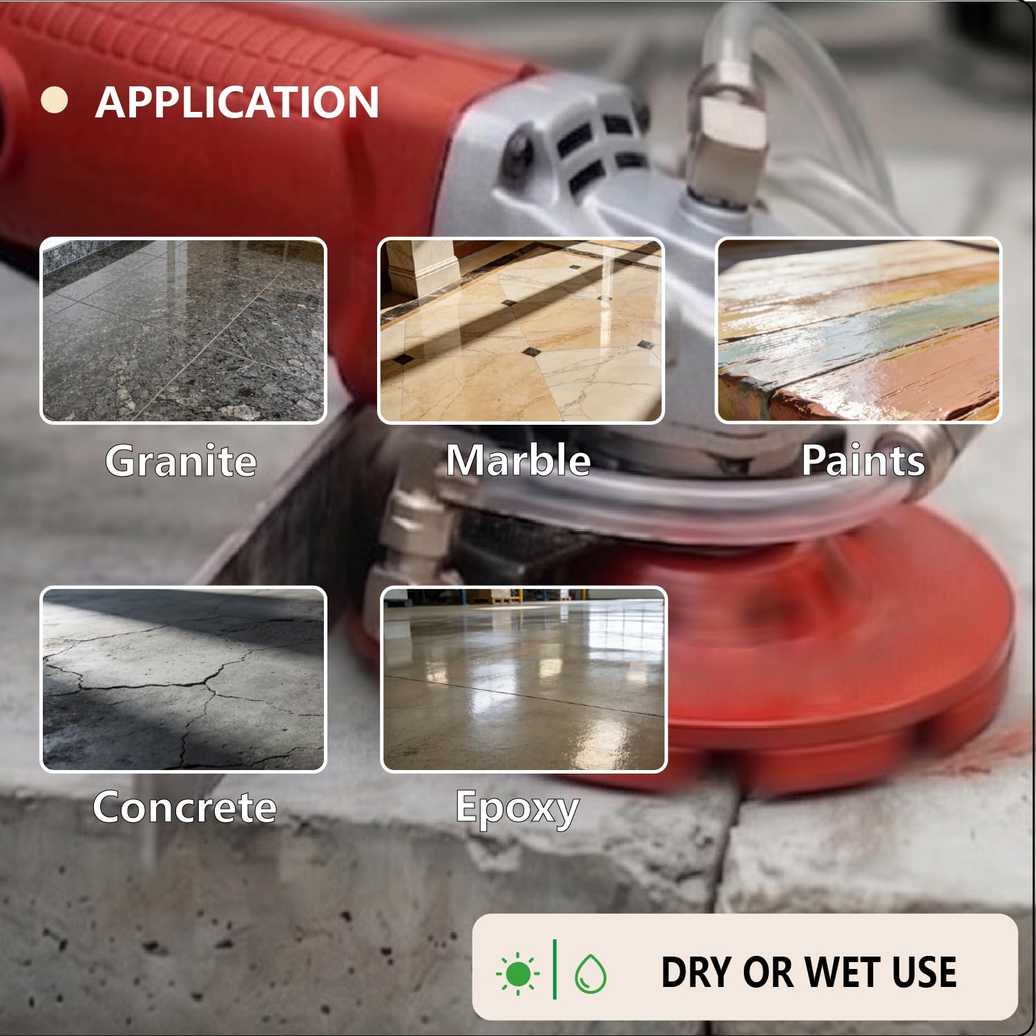 Diamond Grinding Wheel, 5 Inch Concrete Grinding Wheel for Concrete Surface, Epoxy, Paint Thin Coating Removal, Fit 5/8’’-11 Arbor for Angle Grinder, 30/40 Grit