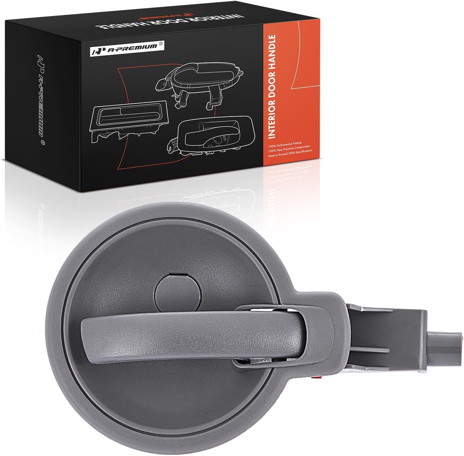 A-Premium Front Right Passenger Side Interior Door Handle Compatible with Dodge Avenger 2008 2009 2010, Gray, Replace# D21FV221DVAC, 1FU94XDBAB