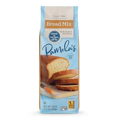 Pamela's Products Sin gluten, mezcla de pan, 19 onzas (paquete de 6)