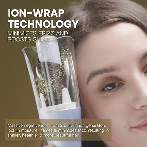 Miniatura 7 de LENA Varita rizadora de cabello automática rizador de pelo profesional herramienta de peinado giratoria automática con barril iónico de cerámica y