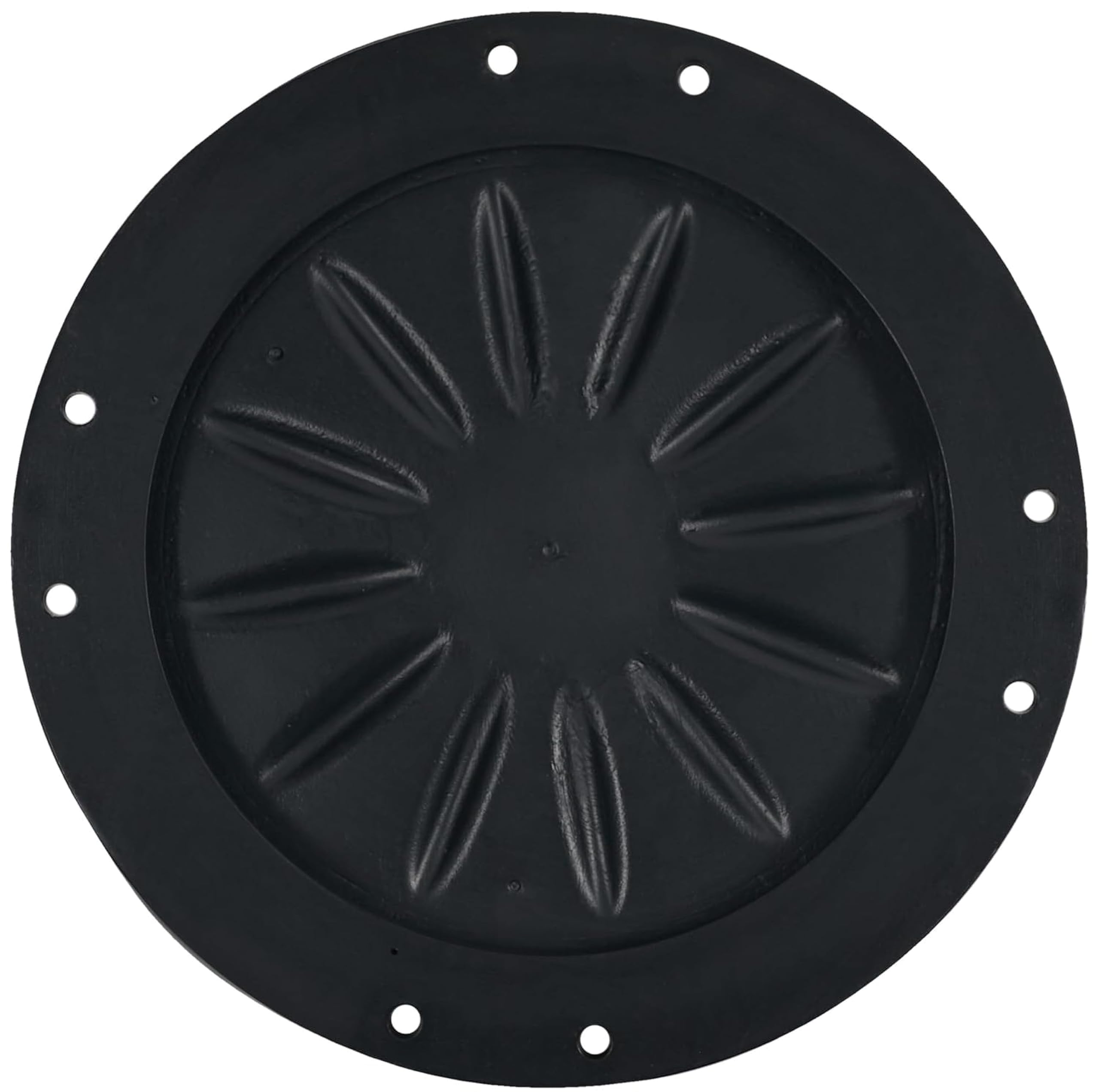 Varile Tapa de 80 cm, soporta hasta 12,5 t, clase B125, tapa de alcantarilla (negro)