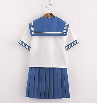 Amazon.co.jp: [CAWILXHA] 【まるこの猫柳】水色 セーラー服