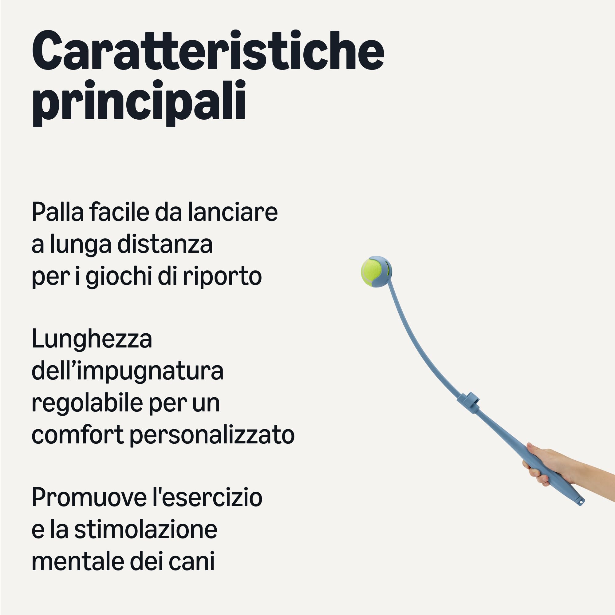Amazon Basics Lanciatore di Palline per Cani con Palla, Monocolore