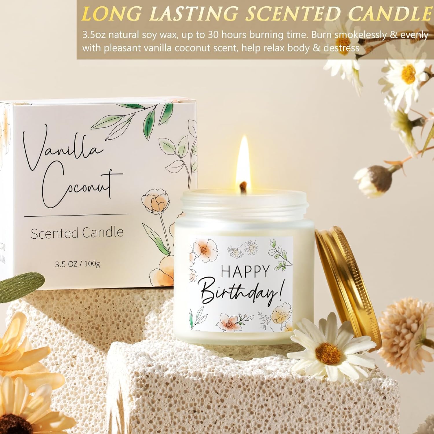 Birthday Gifts for Women Friendship, Womens Gifts for Birthdays Unique Happy Birthday Gift Basket for Best Friends Mom Sister Teen Girls Her Wife Girlfriend Coworker, Self Care Package Spa Gift Set - Image 7