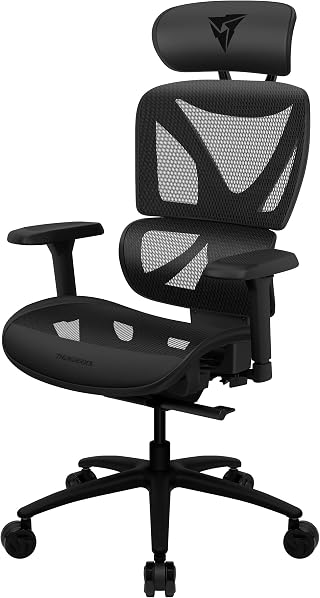 Cadeira Ergonômica XTC Mesh Preta ThunderX3 | Tecido Mesh, Suporta até 150kg, BIFMA, Gamer, Pistão Classe 4, Ergonômica, Confortável