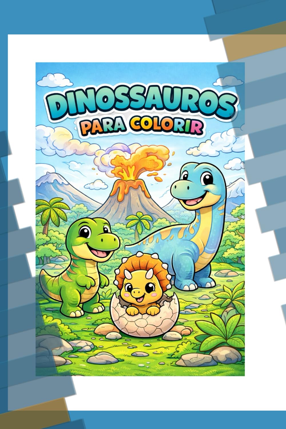 Livro para colorir: Dinossauros: Dinossauros para colorir