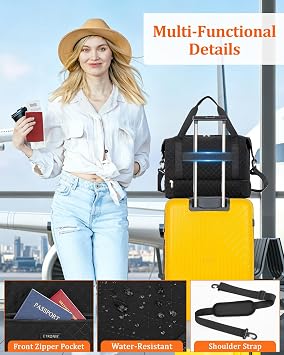 ETRONIK Easyjet Cabin Bag 45x36x20, 32L Travel Duffle Bag Underseat