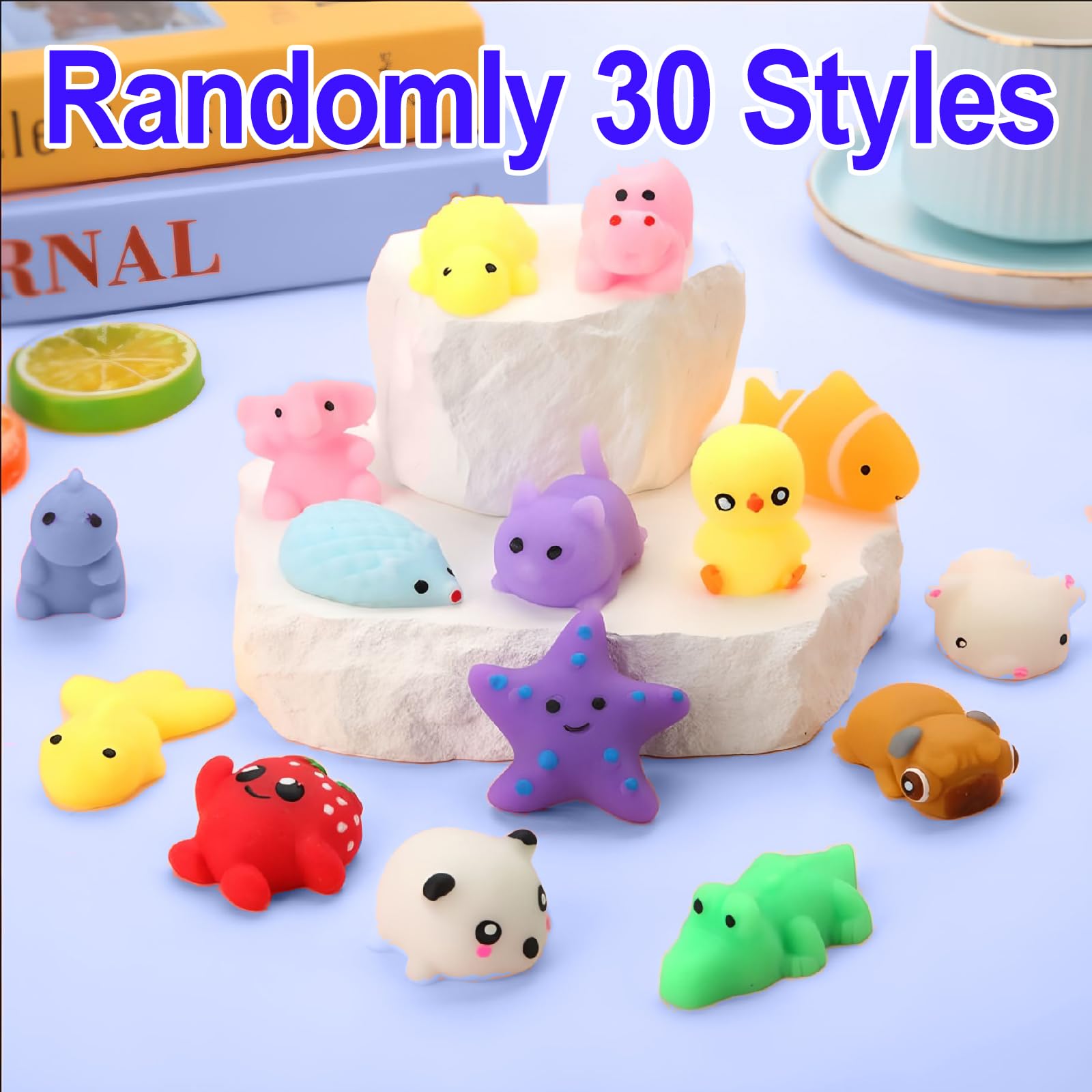 JOYIN Set van 30 ronde Pop Fidget Toys sleutelhangers voor kinderen van 4-8, 8-12 jaar, verjaardagssnoepzakjes, terug naar schoolcadeau, studentengeschenken, klasprijs