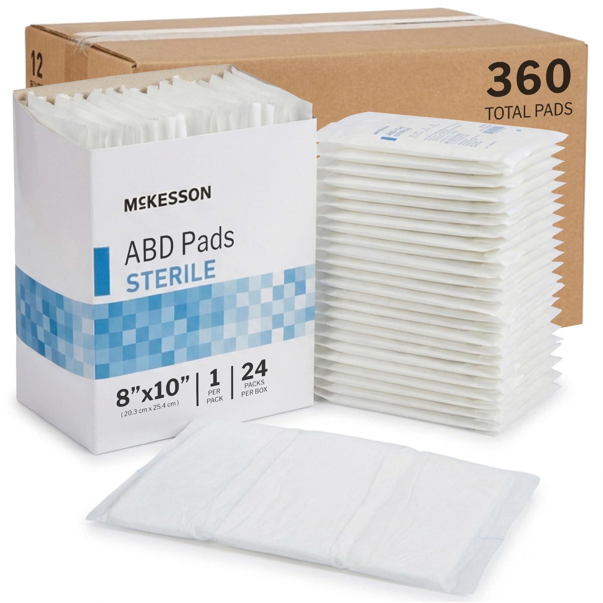 Amazon.com: McKesson Sterile ABD Pads 8 x 10 in [360 Count