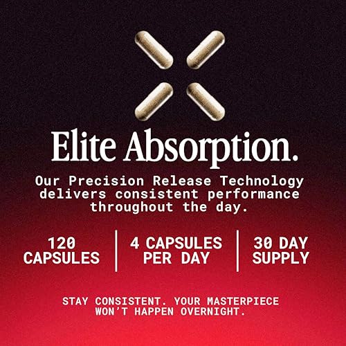 Miniatura 6 de Edge Potenciador de testosterona para hombres mayores de 30 años  Drive, Energy, Performance  Tongkat Ali, Fenogreco, Ashwagandha  Tecnología de