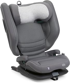 Chicco Fold&Go S i-Size (ECE R129/04), Kindersitz 100-150 cm, mit starren Isofix Konnettoren, Gruppe 2/3 für Kinder von 3-12 Jahren, Neigbar und faltbar, Seitenschutz, Höhe und Breite verstellbar