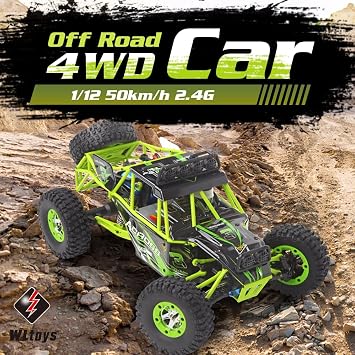 WLtoys 12427 RC سيارة 4 WD 1/12 2.4 G 50 KM/H عالية السرعة الوحش مركبة التحكم عن بعد سيارة RC عربات التي تجرها الدواب على الطرق الوعرة سيارة (12427 1 B)