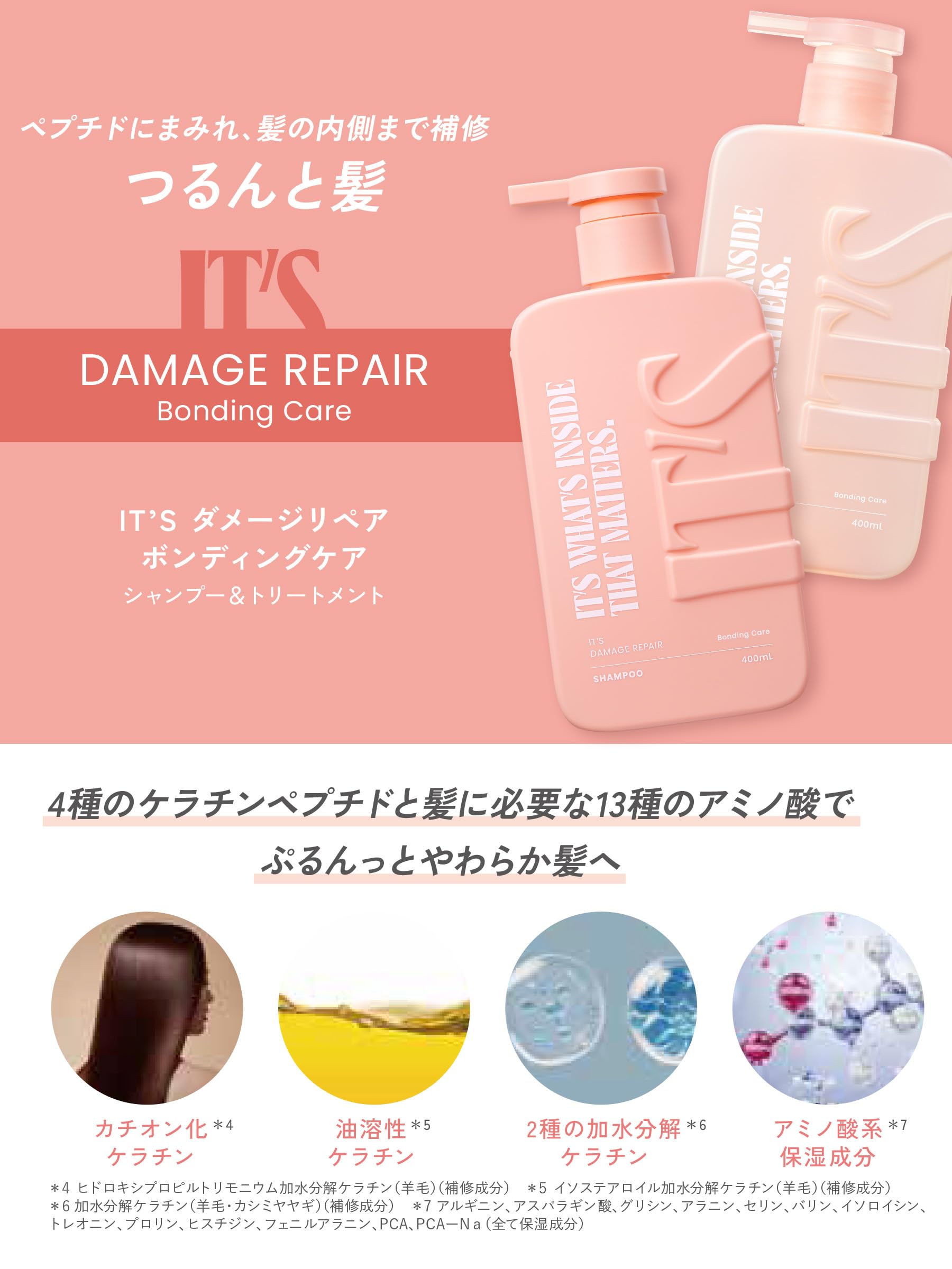 Amazon | It'sイッツ ダメージリペア ボンディングケア シャンプー