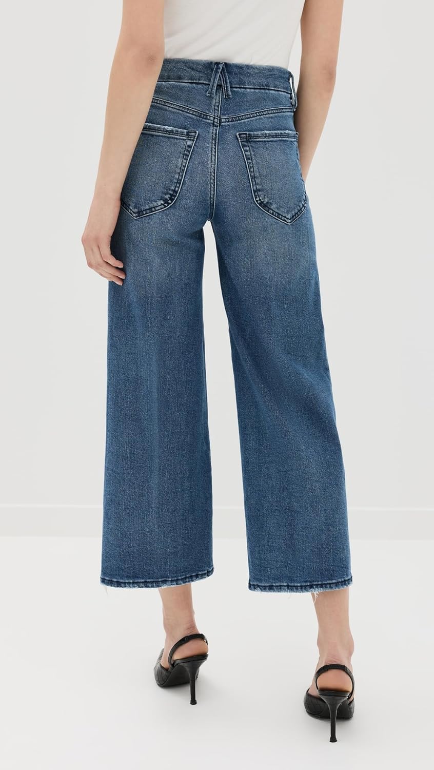 Compression Palazzo Crop Jeans | Indigo862 by good american - Image 3