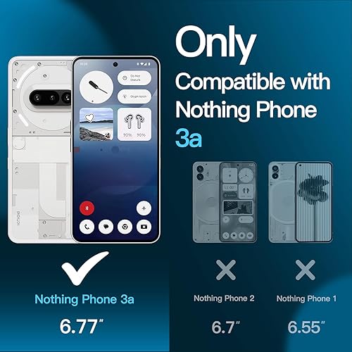 Miniatura 9 de JETech Protector de pantalla para Nothing Phone 2 de 6.7 pulgadas, película de vidrio templado 9H, antiarañazos, transparente HD, paquete de 3