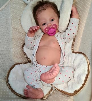 Anano Reborn Baby Dolls Full Body-18 in Realistic Baby Doll Newborn Boy, Lifelike Babys Doll, Real Life Babys Full Body Reborn Dolls New Born with Accessories