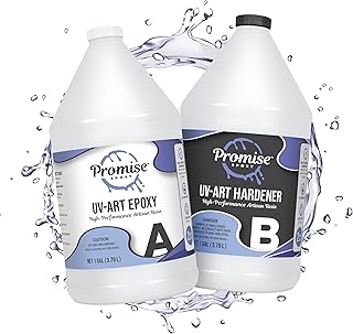 Pro Marine Supplies Promise Epoxy UV Art Resin 2 Gallon Kit – Crystal Cl...