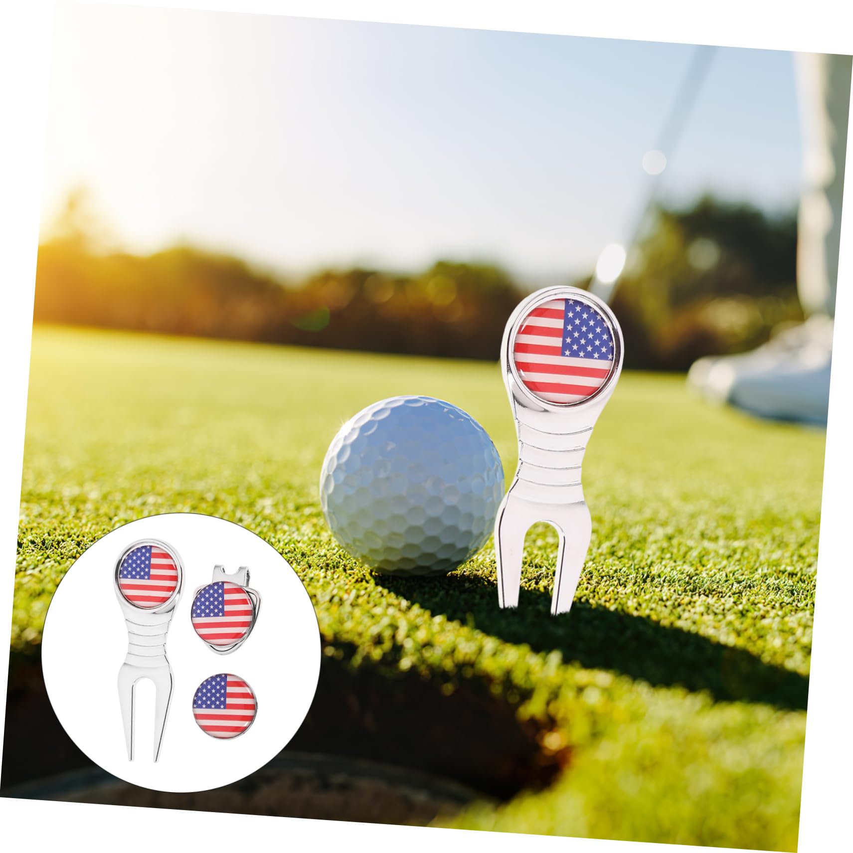 Yardwe Golf Marke Griff Markierungen Golfhüte Golfmützen für Herren Golfzubehör hat Clip Golfball markierer golfgeschenke Golfing Gear Kompakter Golfmarker -Hutclip Metall