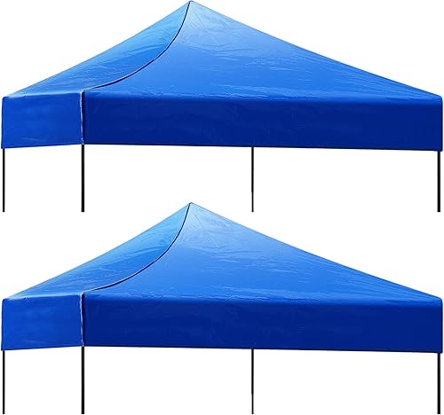 Amylove 2 piezas de 10 x 10 pies de repuesto para toldo, cubierta impermeable de repuesto para tienda de campaña al aire libre, para jardín, patio,
