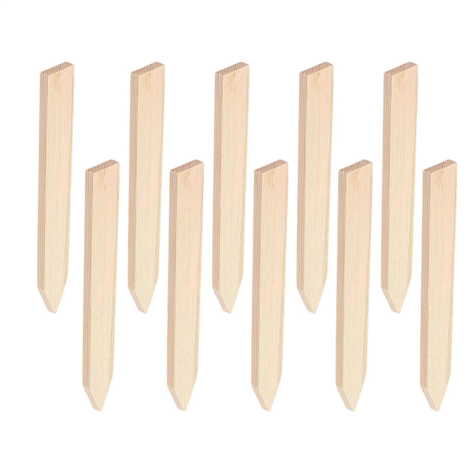 Piquets de jardin tuteurs bois traité 43cm support plantes marqueurs extérieurs robustes