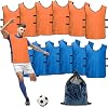 Scrimmage Training Vest 12 Pack Team Sports Pinnies Jerseys for Adult Youth Soccer Bibs Practice Jerseys