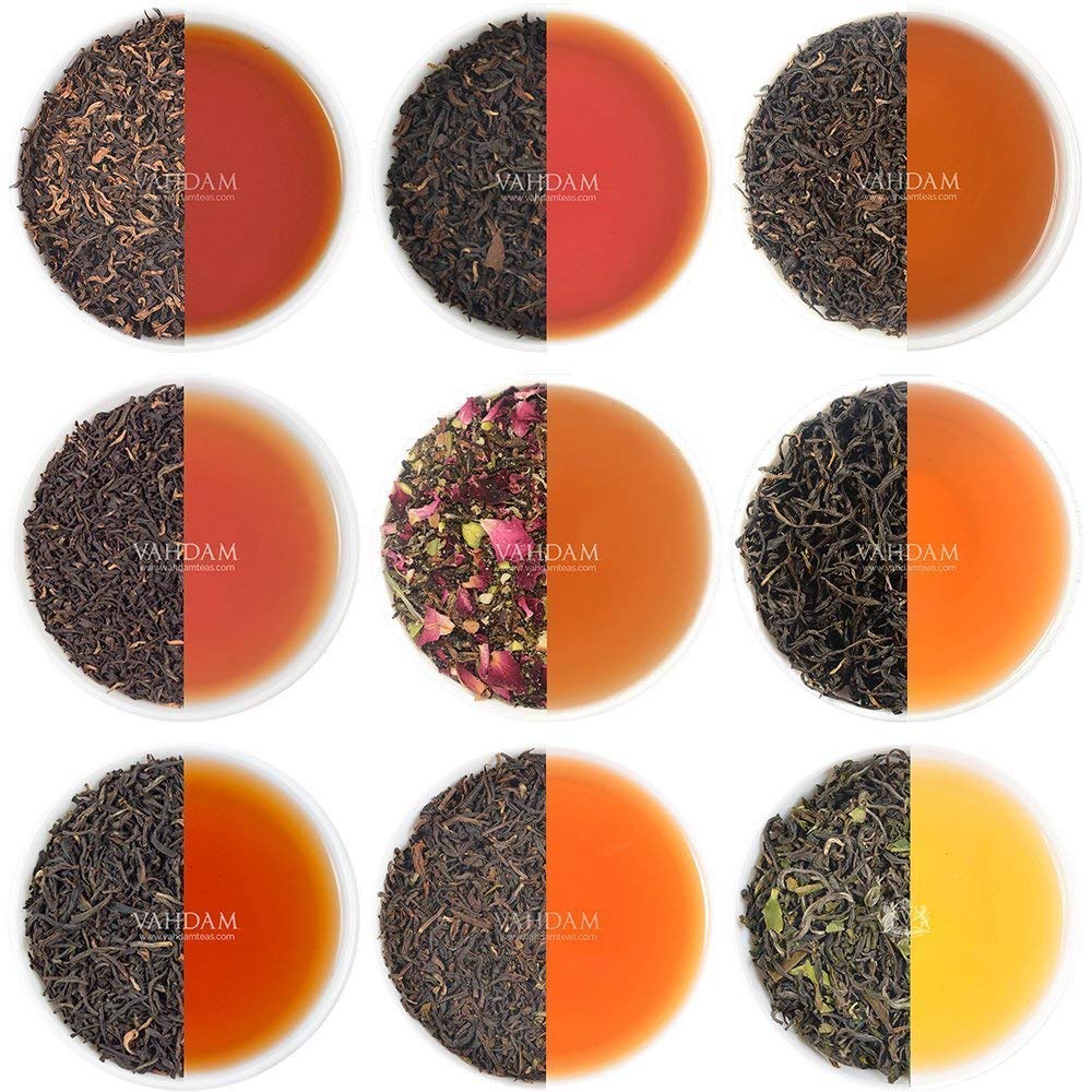 Buy VAHDAM, Black Tea Sampler (10 Tea Flavors, 50 Servings) Black Tea