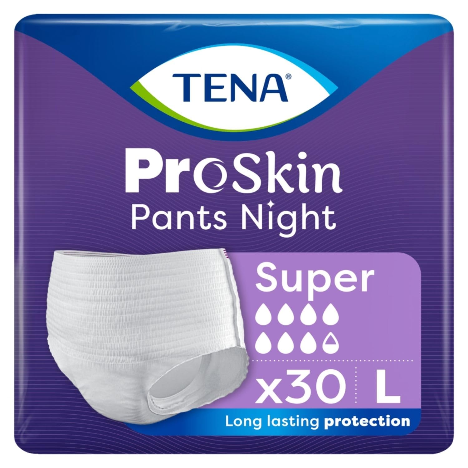 Inkontinenzhosen TENA Pants ProSkin Super Night L Harninkontinenz 30 Stück