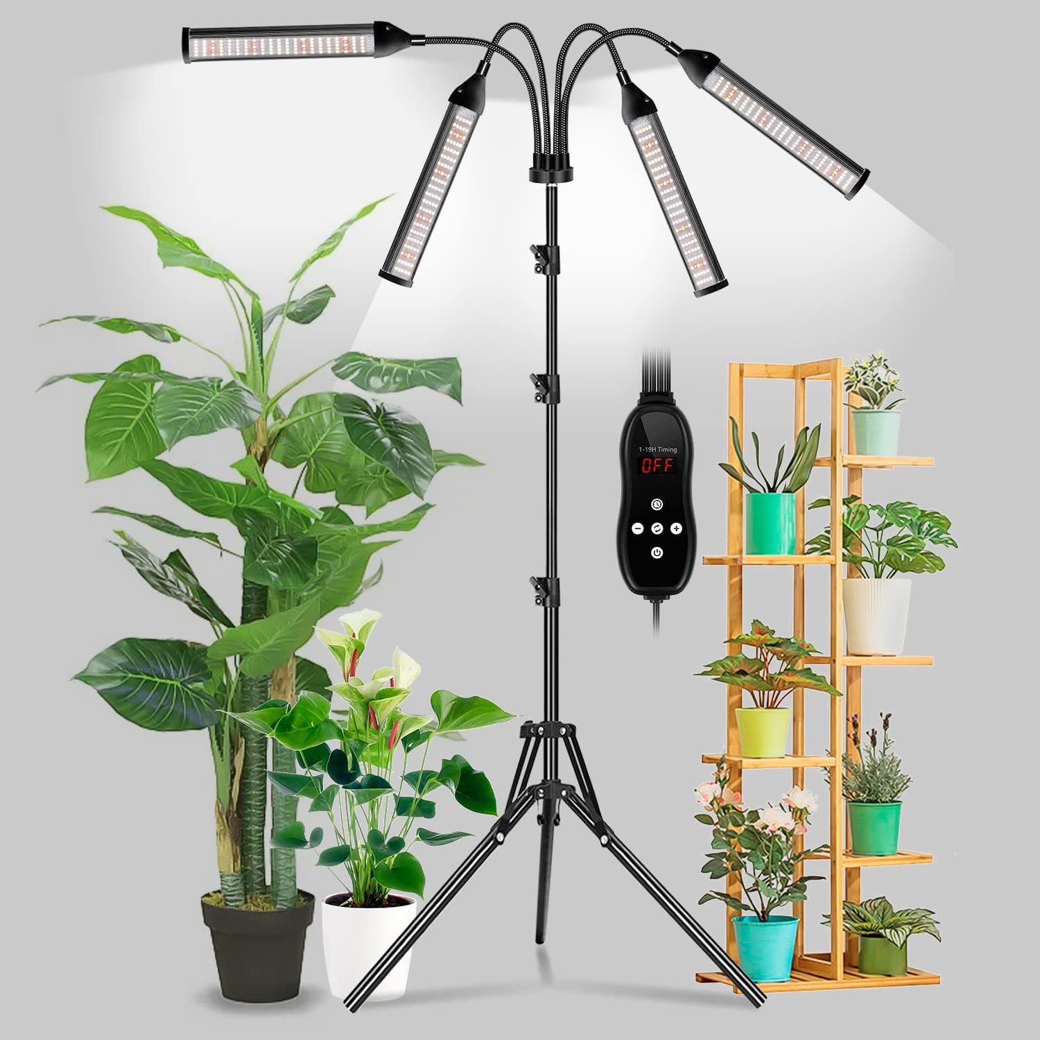 Sowinski Grow Lights for Indoor Plants, 4 Heads LED Full Spectrum Plant