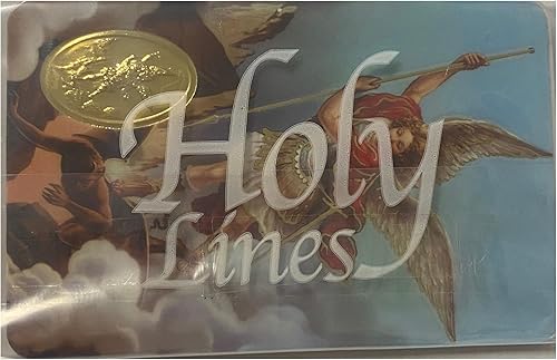 Miniatura 2 de Holy Lines Tarjeta de oración con revestimiento de plástico de San Miguel Arcángel con oración a San Miguel en la parte posterior