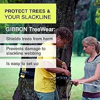 Vista 2 de GIBBON TreeWear - Slackline Tree Trunk Protector - Slack Line Accessory Tree Wrap for Line & Tree Protection - Slackline Attachments - Tree Guard