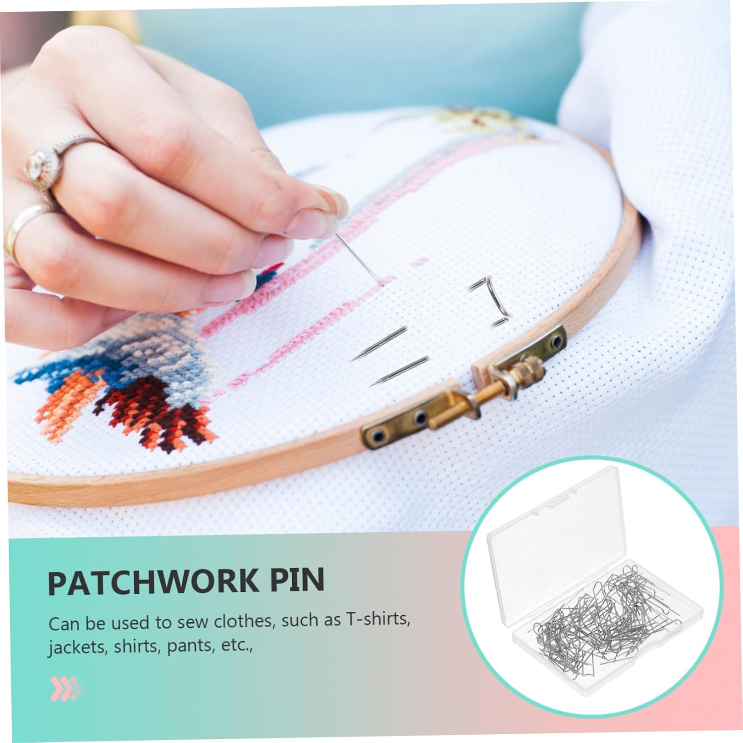 1 Box Sewing Pins Quilting Supplies with Storage Box Durable Hard Tips for DIY Crafting Stitching and Easy Reuse