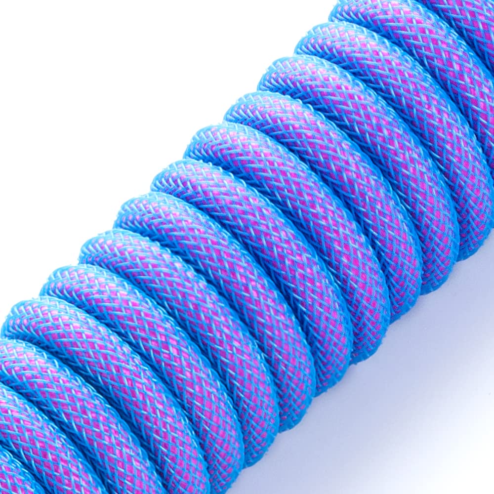 CableMod Compatible PRO Coiled Keyboard Cable USB-C zu USB Typ A, Gal