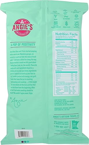 Vista 24 de Angie's BOOMCHICKAPOP Palomitas de maíz con mezcla de caramelo y cheddar, 6 onzas