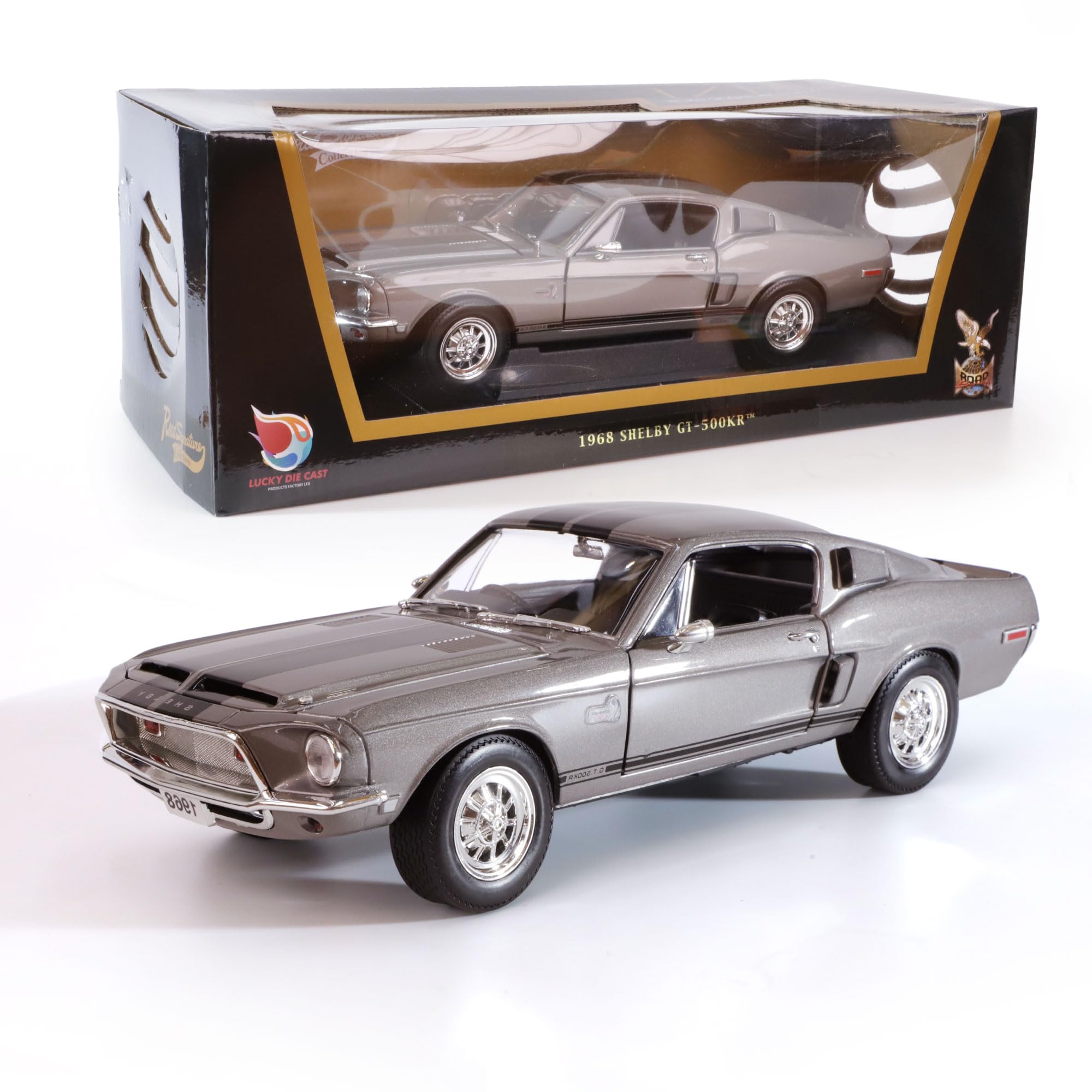 Amazon.com: LUCKY DIE CAST 1968 Ford Shelby Cobra GT-500KR 1:18