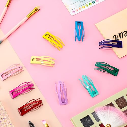 Miniatura 4 de 40 pinzas de doble agarre para el cabello, pinzas de metal a presión, pasadores antideslizantes para el cabello para mujeres, suministros de salón,