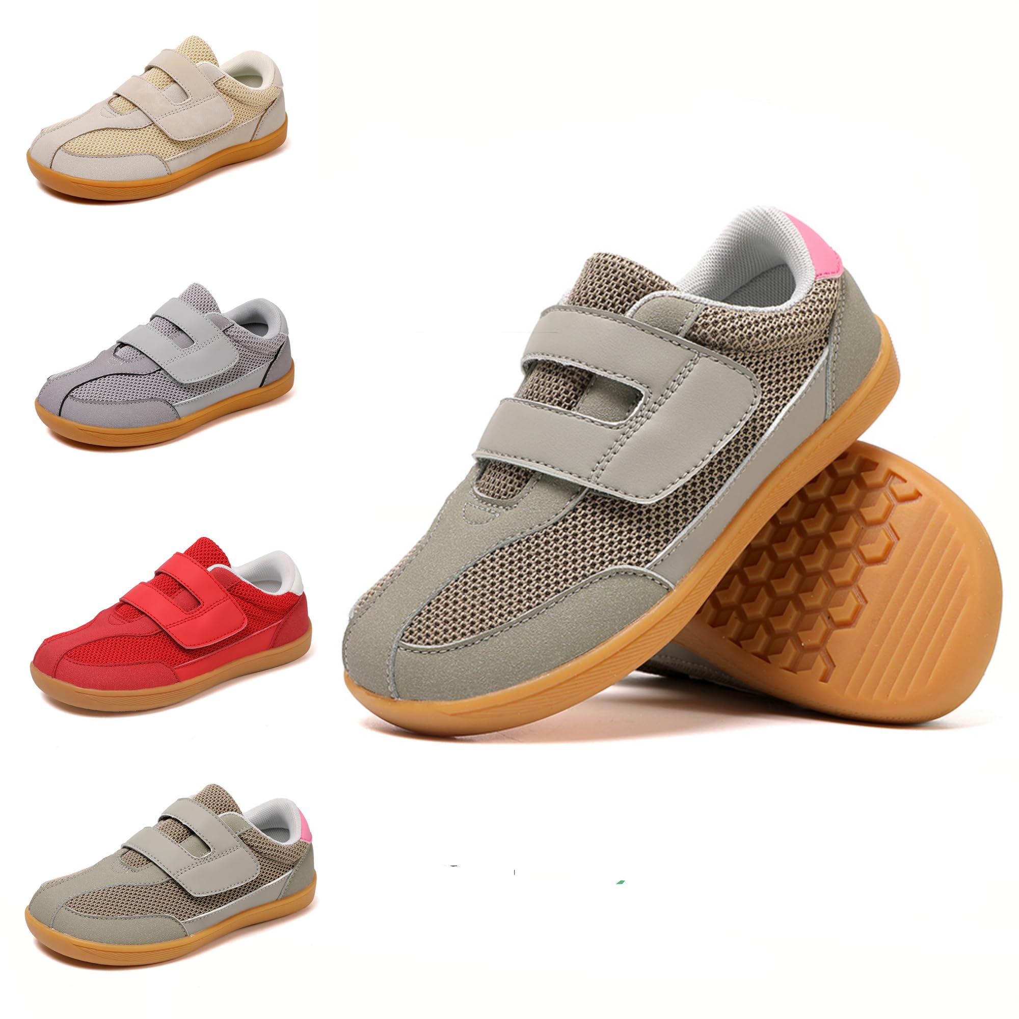 Minimalistas Barefoot Zapatillas de Trail Running Niños Senderismo Transpirables Antideslizantes Tallas 25-37