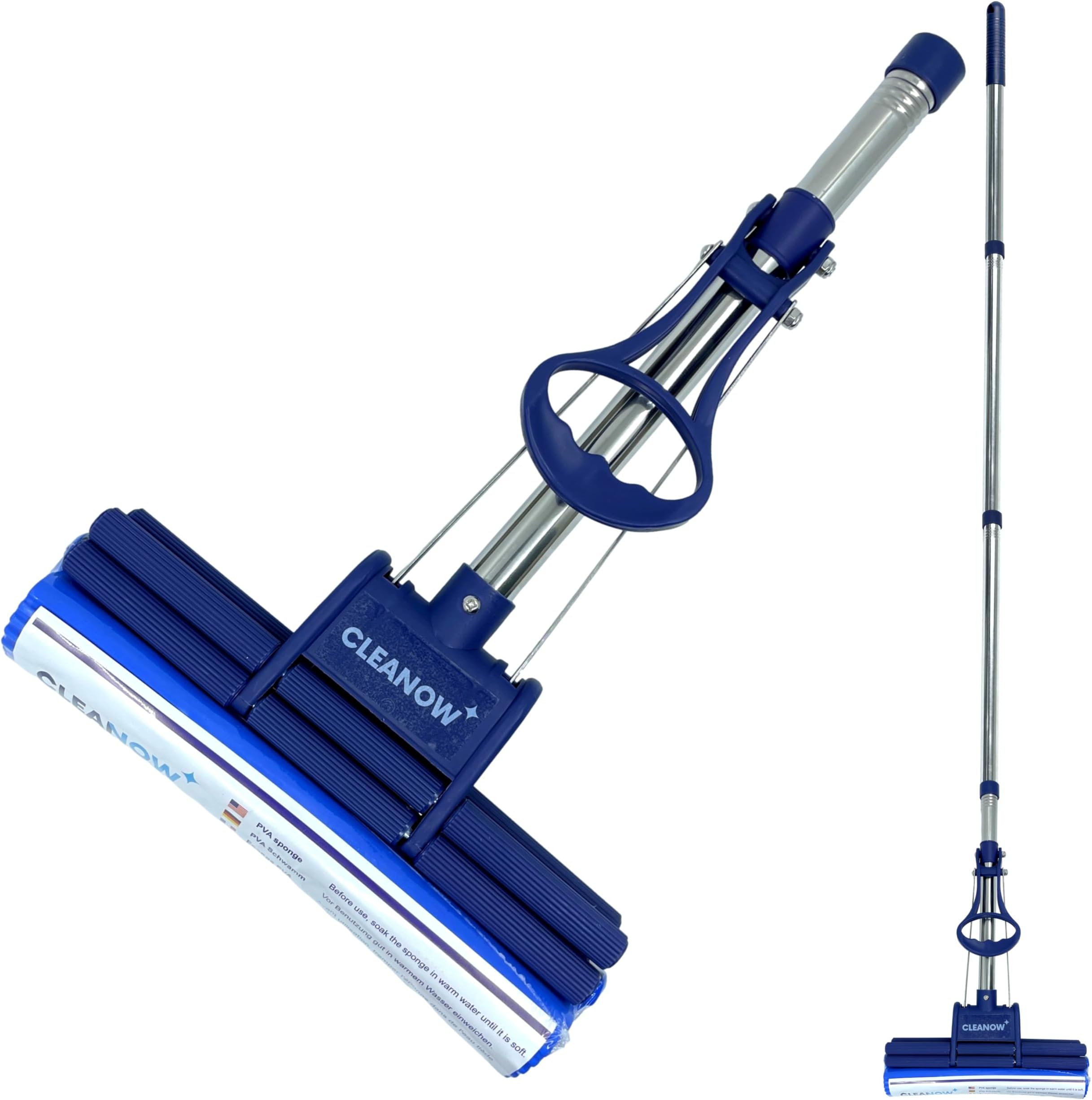 Quickie Butterfly Sponge Floor Wet Mop for Cleaning, Built